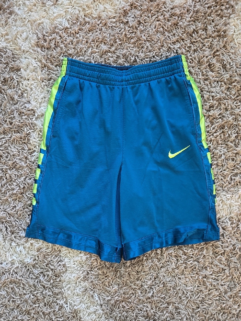Nike Athletic Shorts Teal & Neon